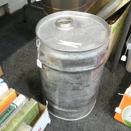 LARGE ALUMINIUM COCA COLA CAN H.410mm