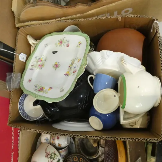 BOX GOOD ASSORTED CHINA & POTTERY