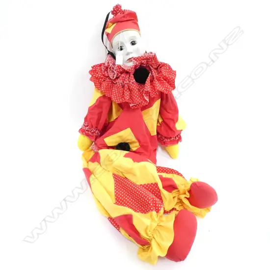 LARGE PIERROT DOLL H 1140 MM AF