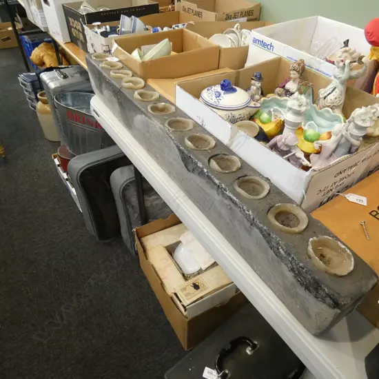 WOOD PLANK w. CANDLES L.950mm