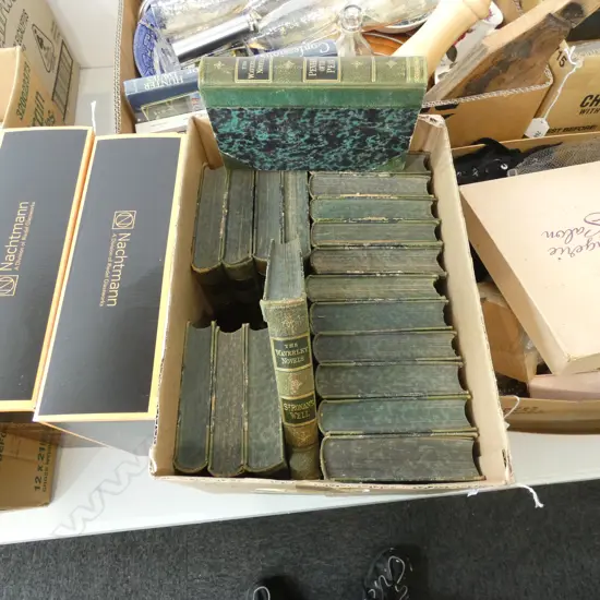 BOX LOT VINTAGE WAVERLY NOVELS 