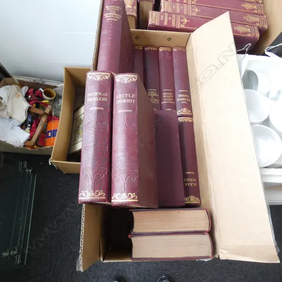 BOX LOT WORKS OF CHARLES DICKENS