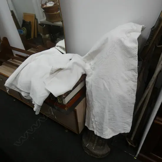 TWO ANTIQUE MARCELLA QUILTS