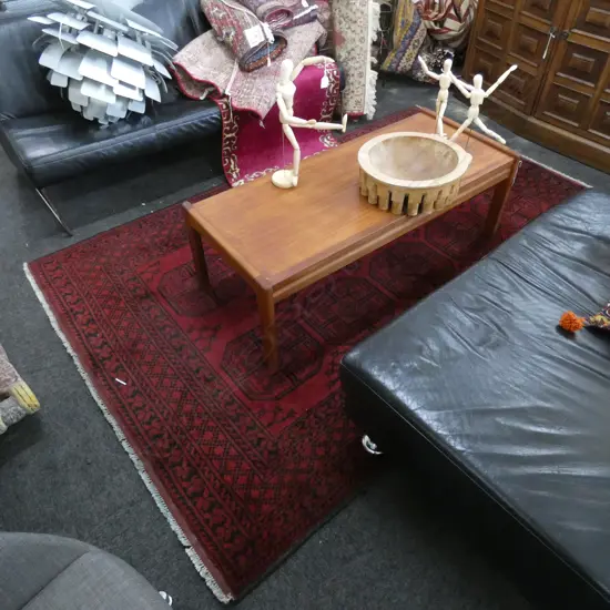 LARGE HAND KNOTTED ALL WOOL TURKOMAN RUG 2400x1580mm