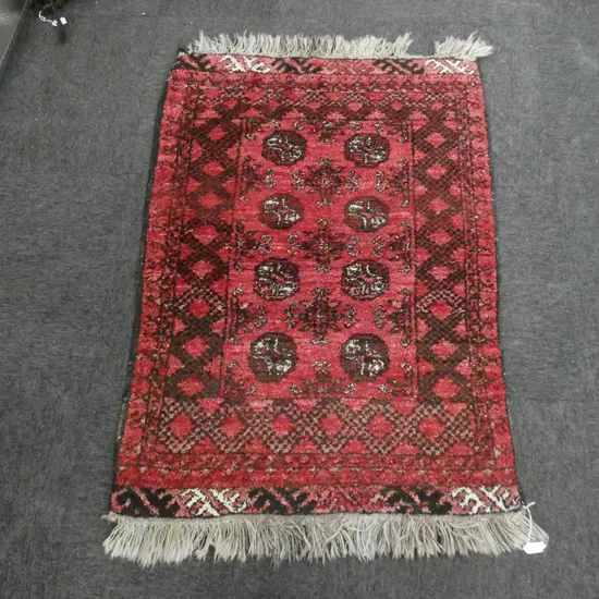 HAND WOVEN ALL WOOL RUG 1100x780mm