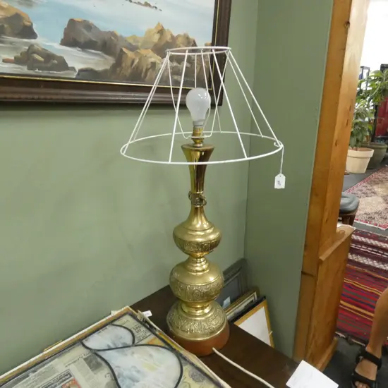 ORIENTAL BRASS LAMP H.790mm