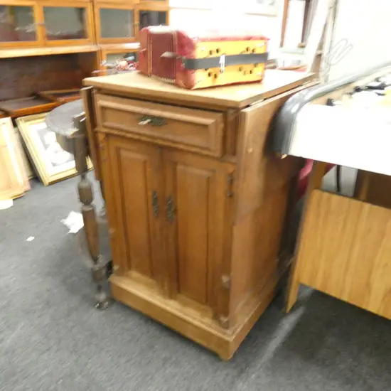 EDW WOODEN CABINET WITH DROP-DOWN SIDE WINGS 