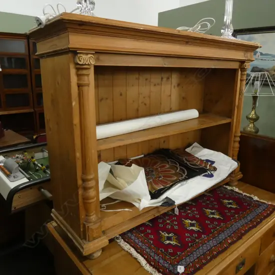 MODERN ANTIQUE COUNTRY STYLE PINE BOOKCASE...