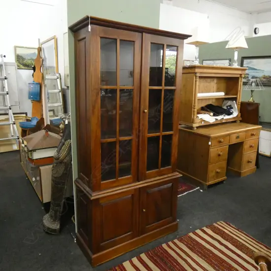 GLAZED DISPLAY CABINET...