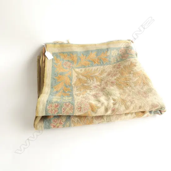 VINTAGE CREWELWORK PANEL...