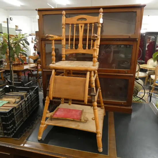 WOODEN HIGH CHAIR H.1025mm