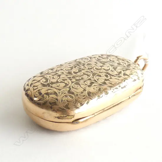 (19508) ROLLED GOLD VINTAGE DBLE SOVEREIGN CASE