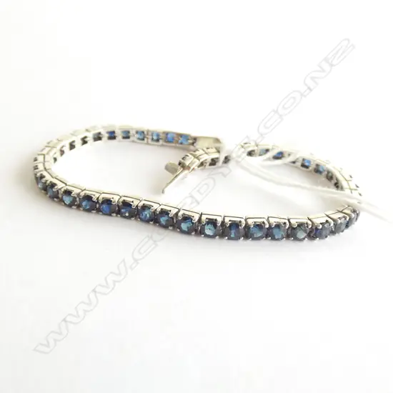 SILVER AND SAPPHIRE BRACELET