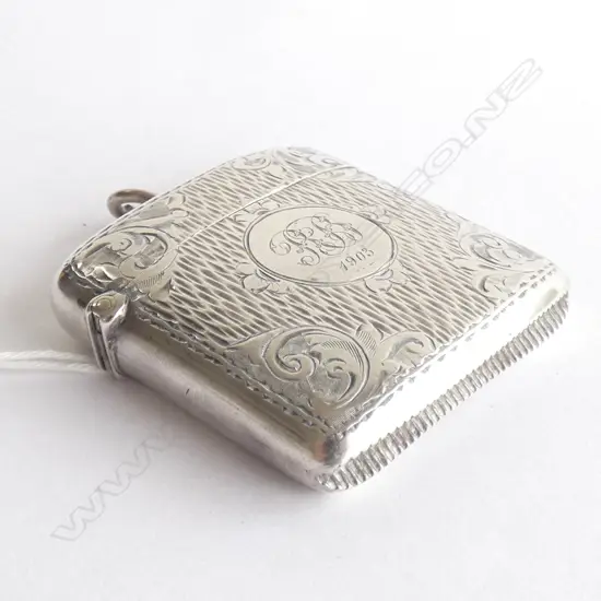 (19513) STG SILVER VESTA - ENGRAVED INITIALS /1903  32GMS