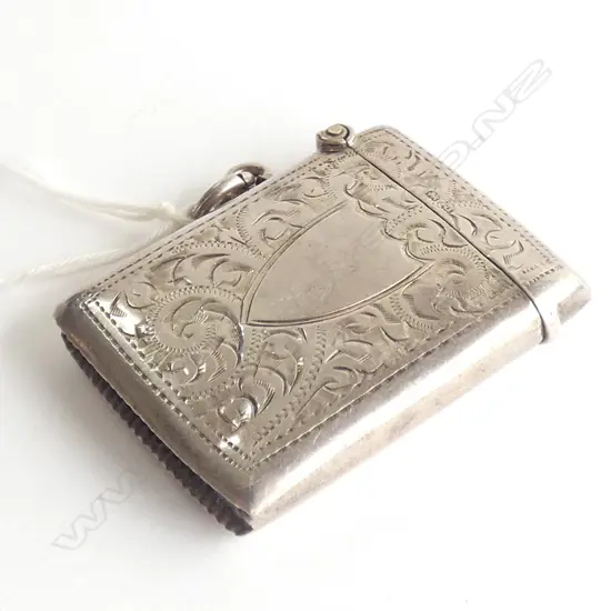 SILVER VESTA BOX BIRM.1919  H50 W35