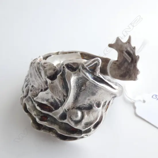 GOTI 925 SILVER SCULPTURED BRACELET 