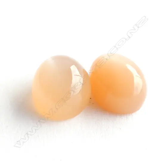 PR ORANGE CAT'S EYE MOONSTONE CABOCHONS