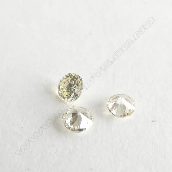 LOOSE DIAMONDS 3X 0.08CT ROUND