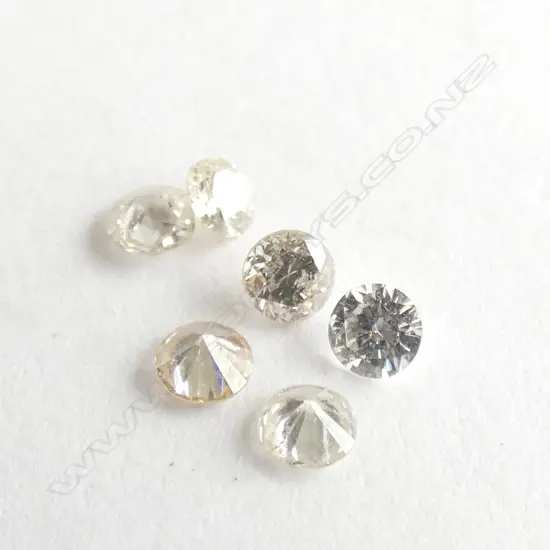 LOOSE DIAMONDS 6X 0.06CT ROUND