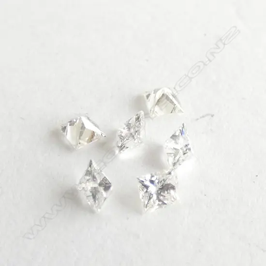 LOOSE DIAMONDS 6X 0.08CT PRINCESS CUT