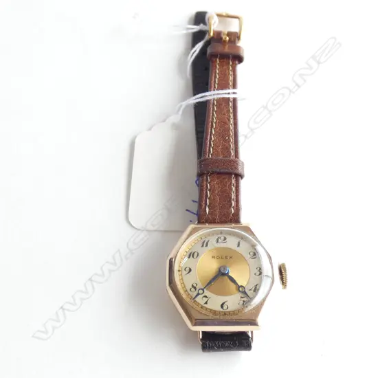 (19122) 1930'S ROLEX LADIES 9CT GOLD WRIST WATCH