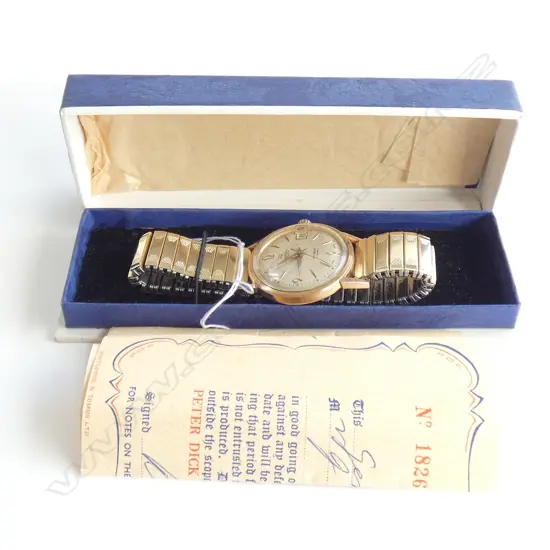 (19216) 1950'S GOLD PLATED ROAMER GENTS WATCH...