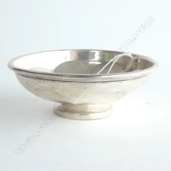 A silver nut dish