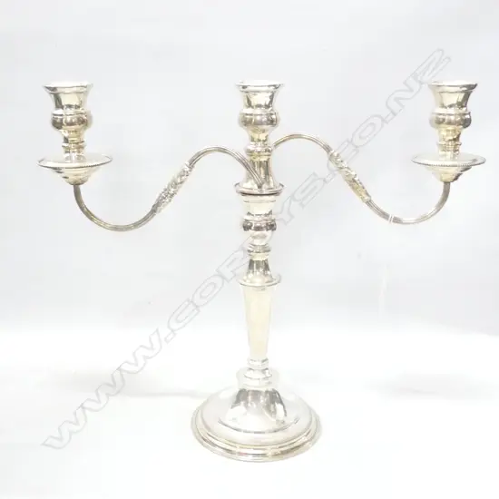SILVER PLATE CANDELABRA H.370mm