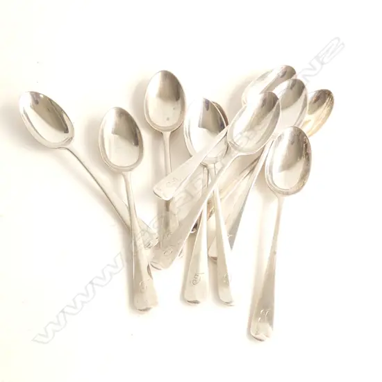 10 SILVER TEASPOONS B'HAM 1922 127 GRAMS