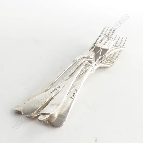 6 SILVER FORKS B'HAM 1922 278 GRAMS