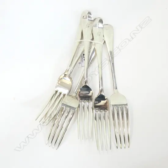 6 SILVER DINNER FORKS B'HAM 1922 431 GRAMS