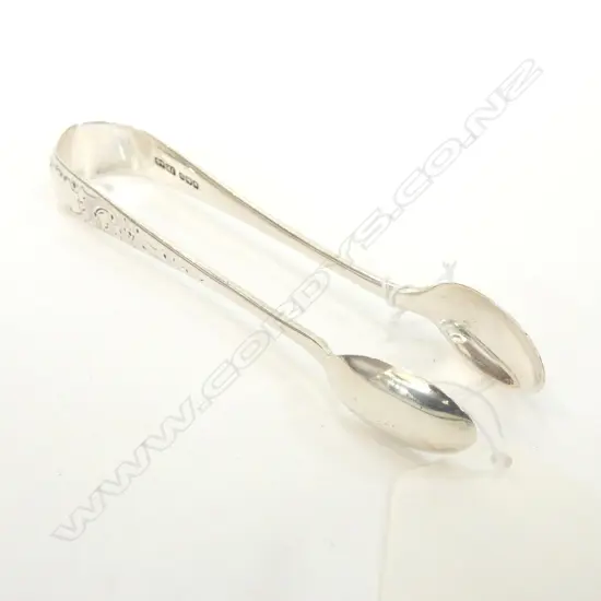 PR EDWARDIAN SILVER SUGAR TONGS , by JOSEPH ROGERS, SHEFFIELD 1905. 23gm