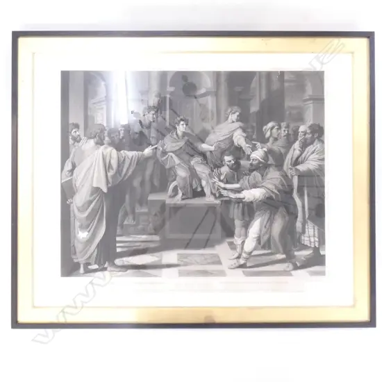 T. HOLLOWAY LITHOGRAPH 'TO THE KING' 515x620mm