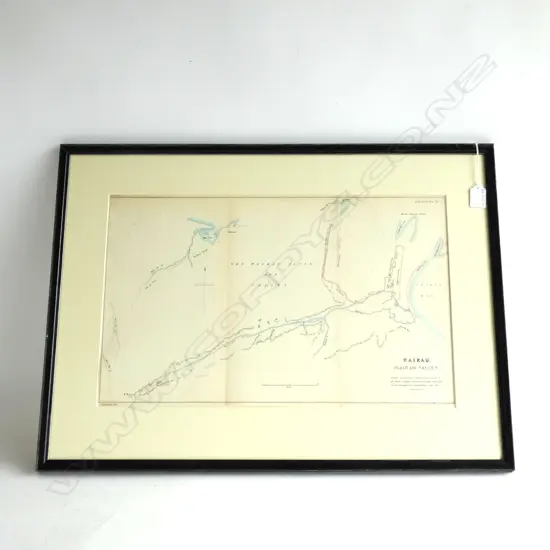  WAIRAU PLAIN AND VALLEY. HAND COLOURED LITHOGRAPH FROM OFFICIAL DOCS BY J. ARROWSMITH