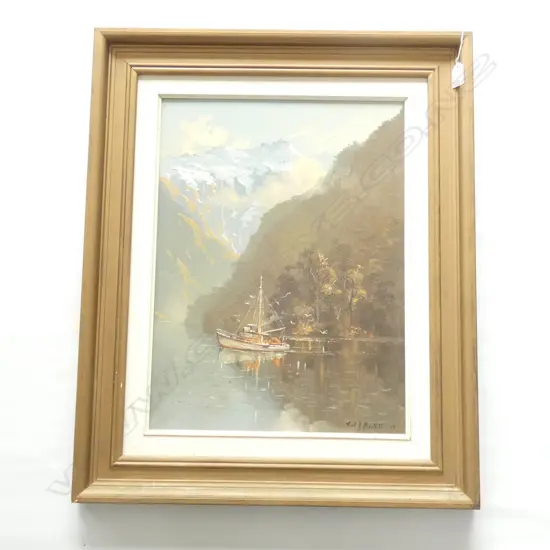 MARY BARTLETT 'MILFORD SOUND' OIL 495x365mm