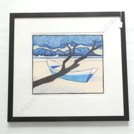 TOM BURNETT 'DORY AT MATAPOURI' PRINT 2/2 '84 380x440mm