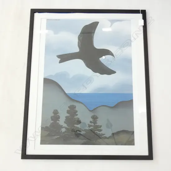 DON BINNEY PRINT 'TE HENGA, 1970' 620x430mm