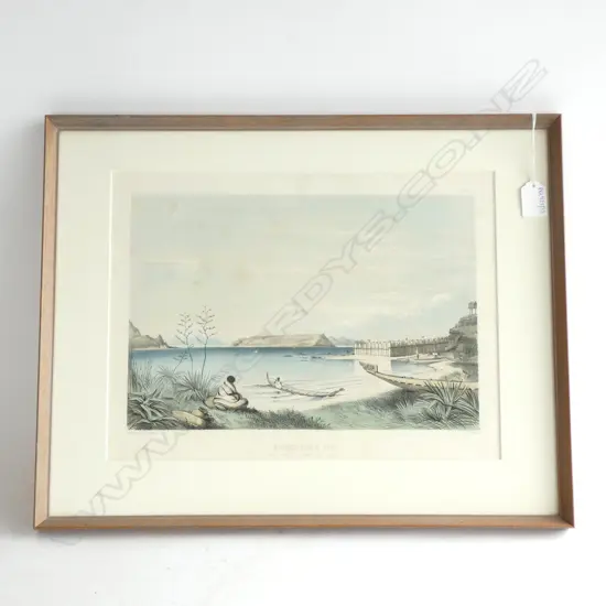 RANGIHAEATA'S PAH - GEORGE ANGUS COLOURED LITHO FROM NZ ILLUSTRATED...