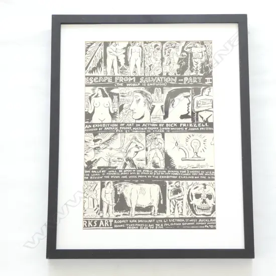 DICK FRIZZEL GALLERY POSTER ‘ESCAPE FROM SALVATION II’. 420mm x 280mm