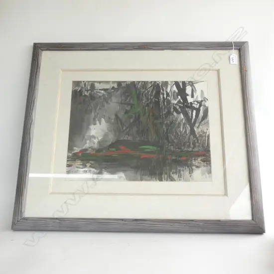 ORIENTAL ABSTRACT W/C 335x460mm...