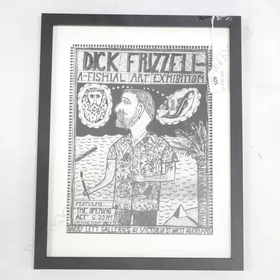 Dick Frizzell  A-Fishial screen print 38cmx35.5cm 