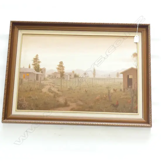 OIL ON BOARD 'SIX O'CLOCK UPPER MOUTERE' BY HANS BRUTSCH (NELSON) - 590 X 390MM