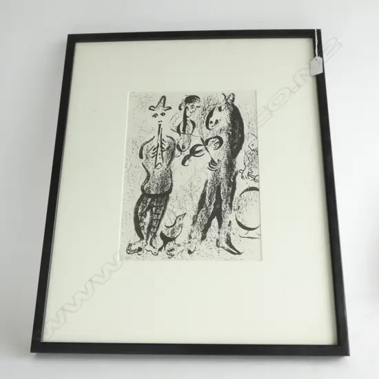 CHAGALL LITHO - TRAVELLING ARTISTS 1963...