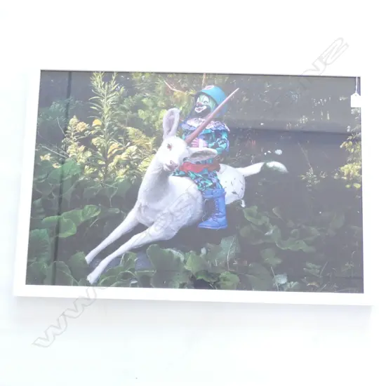 LG FRAMED RON ENGLISH POP ART PRINT  525 X 800MM