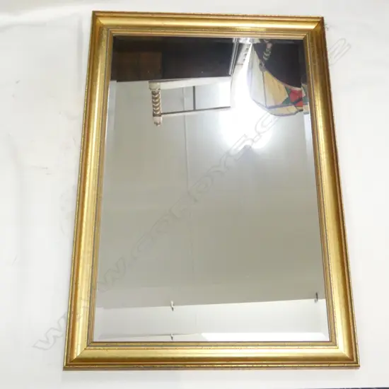 GILT FRAMED BEVELLED MIRROR 700x1010mm