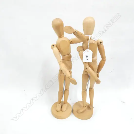 PR WOODEN ARTISTS FIGURES H.335mm