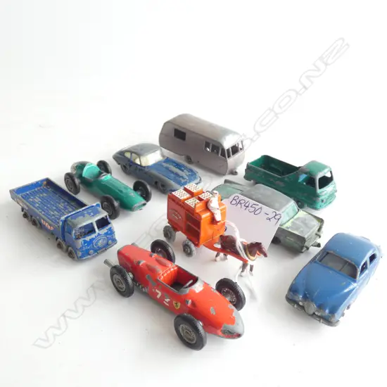 (19593) 9 ASST VINTAGE LESNEY DIE CAST MODELS