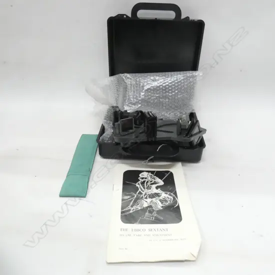 EBBO MARINE SEXTANT - WITH ORIGINAL BOX /SLIDE RULE & INSTRUCTIONS