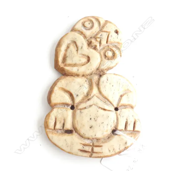 WHALEBONE HEI TIKI, EX MIKE HIGGS COLLECTION. H.110mm