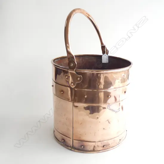 LG COPPER BUCKET WITH SWING HANDLE H. 270 DIA 280MM